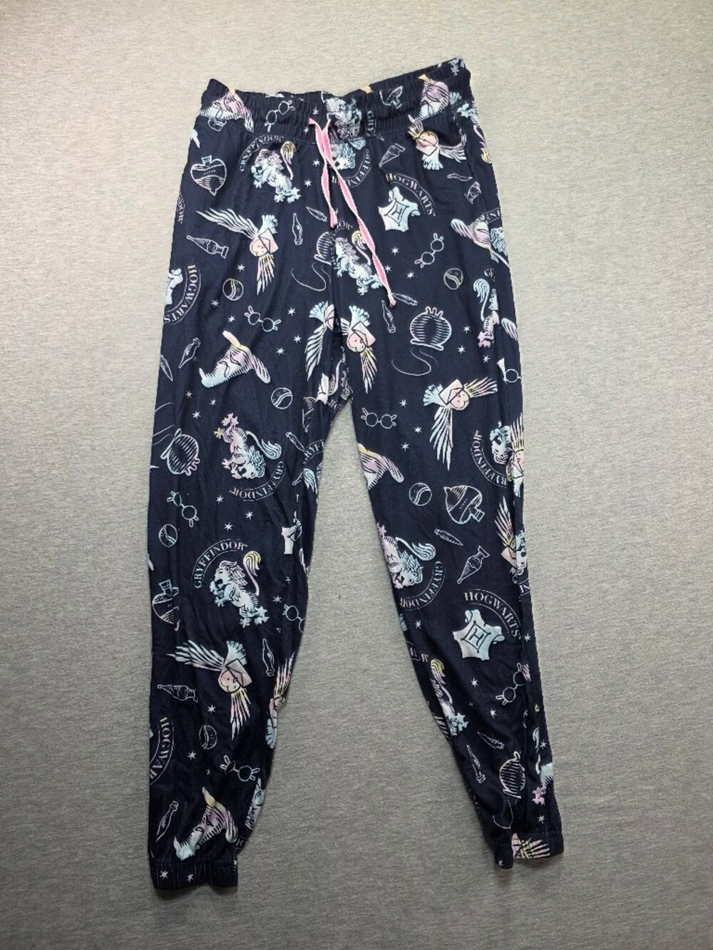 Wizarding World Harry Potter Gryffindor Pajama Jogger Pants Black Youth Small 4/